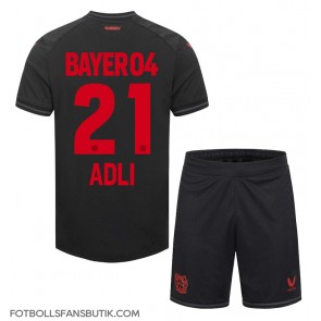 Bayer Leverkusen Amine Adli #21 Replika Hemmatröja Barn 2023-24 Kortärmad (+ Korta byxor)